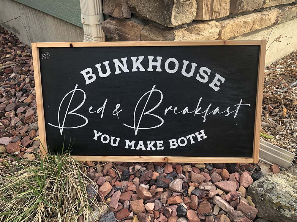 custom handmade signs at home interiors montana
